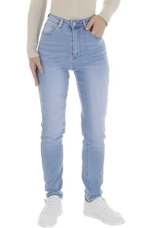 Ital-Design Skinny-fit-Jeans Damen Freizeit (87123912) Used-Look Stretch High Waist Jeans in - Verkäufer: