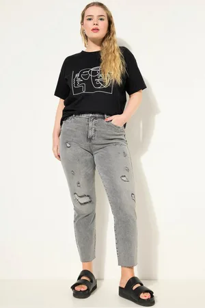 STUDIO UNTOLD Regular-fit-Jeans Mom-Jeans HighWaist destroyed 5-Pocket - Verkäufer: Popken Fashion Group
