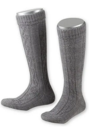 LUSANA Trachtensocken Kurzhosenstrümpfe Kinder - L320G - mittelgrau - Verkäufer: Alpenwahnsinn Tracht & Lifestyle