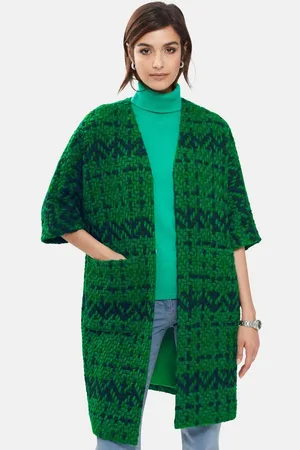 Madeleine Outdoorjacke Longjacke aus grob strukturiertem Multicolor-Jacquard - Verkäufer: Premio Fashion GmbH