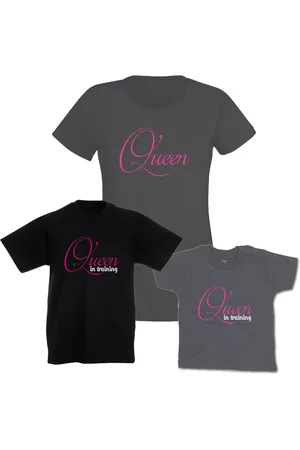 G-graphics T-Shirt Queen & Queen in training (Familienset, Einzelteile zum selbst zusammenstellen) Kinder- & Erwachsenen-T-Shirt-Set mit Frontprint - Verkäufer: