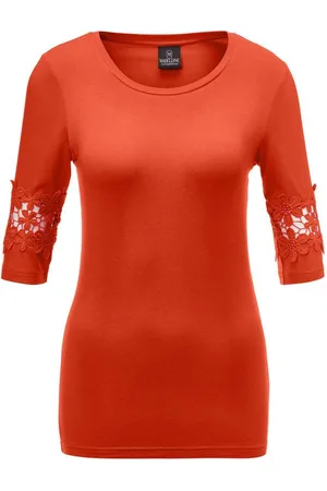 Madeleine Kurzarmshirt Shirt mit Halbarm und Spitzendetail - Verkäufer: Premio Fashion GmbH