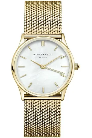 ROSEFIELD Quarzuhr Damenuhr Oval Mesh Gold OWGMG-OV10 - Verkäufer: JUWELSTORE.de