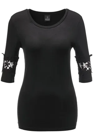Madeleine Kurzarmshirt Shirt mit Halbarm und Spitzendetail - Verkäufer: Premio Fashion GmbH