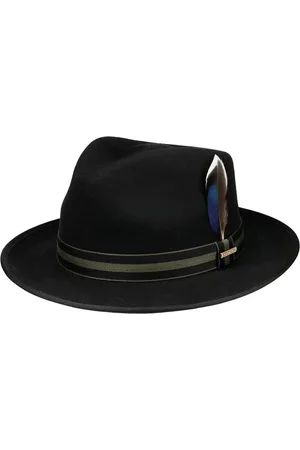 Stetson Fedora Filzhut Woolfelt mit Feder - Verkäufer: Hatmaster