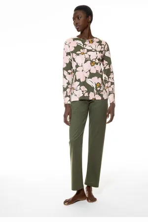 Mey Pyjama Damen Langarm Pyjama 1240005 Aspen Green (1 Stück, 1 tlg., 1 Stück) - Verkäufer: Mein Style