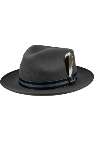 Stetson Fedora Filzhut Woolfelt mit Feder - Verkäufer: Hatmaster