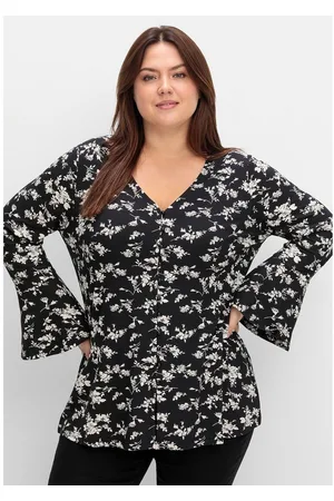 Joe Browns Langarmshirt Große Größen mit Biesen und Volantärmeln
