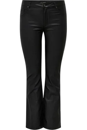ONLY Lederimitathose CARBLUSH MID FLARED COATED PNT NOOS