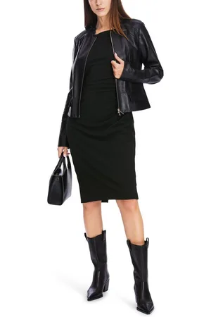 Marc Cain Midikleid Purpel Rain Premium Damenmode Kleid mit Wickeleffekt