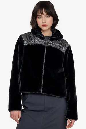 Sportalm Plüschjacke mit Steppeinsatz