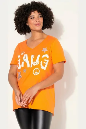 Angel of Style T-Shirt T-Shirt A-Linie "Gang"-Schriftzug - Verkäufer: Popken Fashion Group