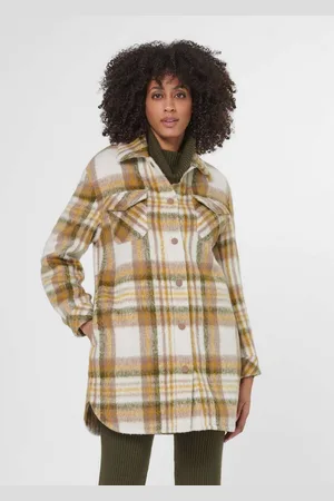 Madeleine Outdoorjacke Lange Hemdjacke mit Karo-Muster - Verkäufer: Premio Fashion GmbH