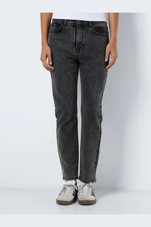 Noisy May High-waist-Jeans NMMONI HW STRAIGHT ANK ACID AZ391DG NOOS