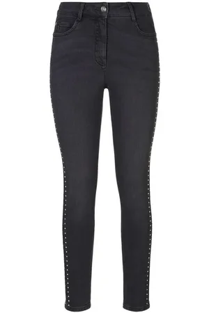 Madeleine Gerade Jeans Skinny Fit-Jeans mit Strassstein-Verzierung - Verkäufer: Premio Fashion GmbH