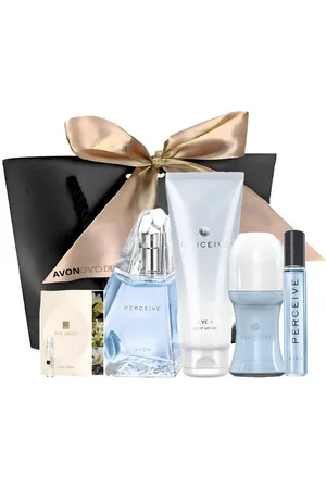 Avon Eau de Parfum Perceive Spray 100ml Körperlotion Taschenspray Deoroller Geschenkset, 6-tlg., Geschenk, Femininer Cocktailduft, Pflege- und Dufterlebnis. - Verkäufer: Cultzen