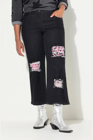Angel of Style 5-Pocket-Jeans Jeans weites Bein Destroy-Effekten Smiley - Verkäufer: Popken Fashion Group