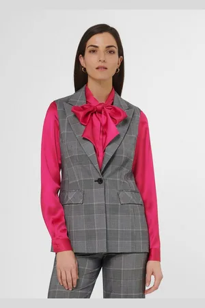 Madeleine Kurzweste Klassisch-elegante Glencheck-Weste - Verkäufer: Premio Fashion GmbH