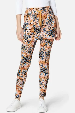 Madeleine Stoffhose Yogahose mit Rock mit floralem Unikat-Print - Verkäufer: Premio Fashion GmbH
