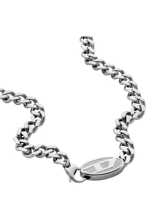 Diesel Kette mit Anhänger Schmuck Geschenk Edelstahl Halskette Panzerkette, DX1509040