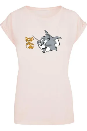 Absolute Cult T-Shirt Damen Ladies Tom and Jerry - Simple Heads T-Shirt (1-tlg)