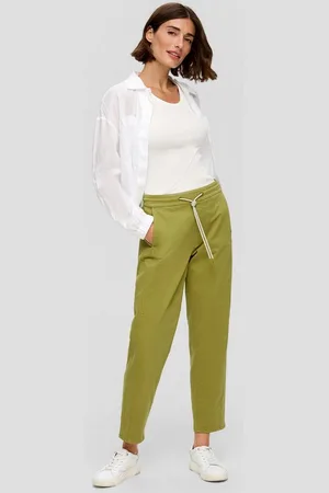 QS by s.Oliver 7/8-Hose Relaxed: Jogg Pants aus Baumwollstretch Ziernaht - Verkäufer: