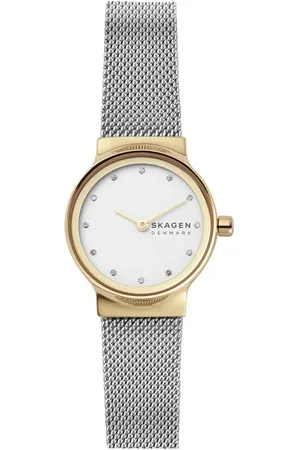 Skagen Quarzuhr FREJA LILLE SKW2666, Armbanduhr, Damenuhr, Edelstahlarmband, Mineralglas, analog