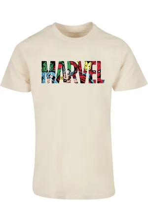 Absolute Cult T-Shirt Herren Marvel Logo Character Infill T-Shirt (1-tlg)