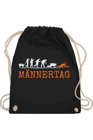 Shirtracer Turnbeutel Männertag Evolution Herrentag I Geschenk Lustig Biertrinker, Vatertag Geschenk - Verkäufer: