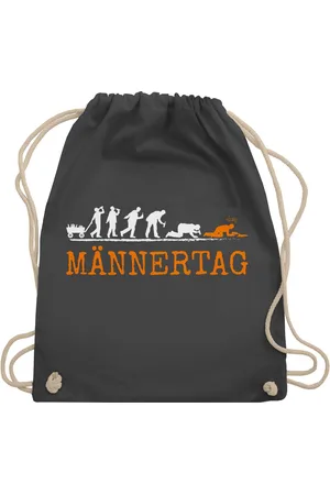 Shirtracer Turnbeutel Männertag Evolution Herrentag I Geschenk Lustig Biertrinker, Vatertag Geschenk - Verkäufer: