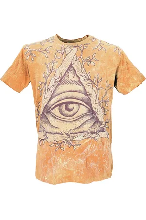GURU-SHOP T-Shirt Mirror Herren T-Shirt, Yoga Shirt -.. alternative Bekleidung, Goa Style, Festival - Verkäufer: