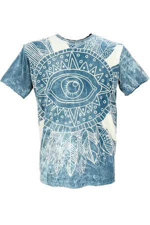 GURU-SHOP T-Shirt Mirror Herren T-Shirt, Yoga Shirt - drittes.. alternative Bekleidung, Goa Style, Festival - Verkäufer: