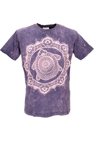 GURU-SHOP T-Shirt Mirror Herren T-Shirt, Yoga Shirt - Turtle.. alternative Bekleidung, Goa Style, Festival - Verkäufer: