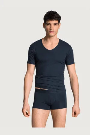 Calida Shirttop Clean Line mit extra flacher Saum- und Kragenverarbeitung