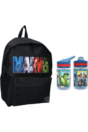 Marvel Schulrucksack Avengers Jungen Rucksack plus Trinkflascha Gr.43x30x14 cm (2-tlg) - Verkäufer: WS-Trend