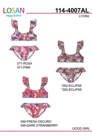 Losan Bügel-Bikini Rosa Blümchen - Verkäufer: Chic & Fein für Groß und Klein