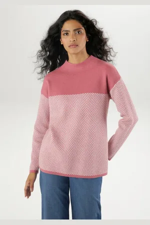 Aniston Strickpullover mit weiterem Stehkragen