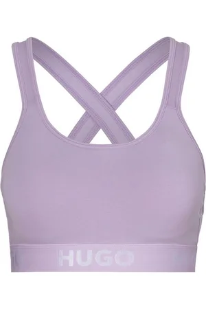 HUGO BOSS Bralette-BH BRALETTE PADDED SPOR mit Logo auf dem Bund