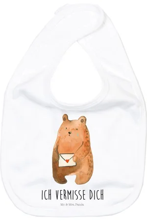 Mr. & Mrs. Panda Tragetuch Bär Vermissen - - Geschenk, Baby Spucktuch, Freundin, Reise, Sab (1-tlg), Klettverschluss - Verkäufer: