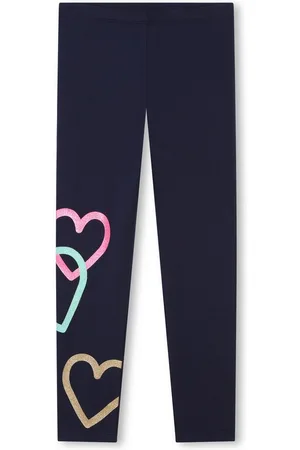 Billieblush Leggings Leggings dunkelblau mit Herzmotiv am Bein - Verkäufer: coolkids-store