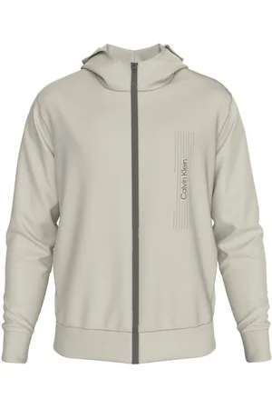 Calvin Klein Sweatjacke HORIZONTAL LOGO ZIP THRU HOODIE mit Logoschriftzug