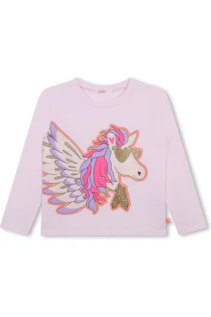 Billieblush Langarmshirt Longsleeve rosa Einhorn Glitzer bunt in Gr. 4-10 Jahre - Verkäufer: coolkids-store