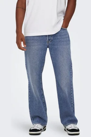 Only & Sons Loose-fit-Jeans ONSFADE LOOSE WB 6778 A14 DNM NOOS