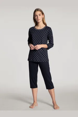 Calida Pyjama Night Lovers (2 tlg) mit verspieltem Muster