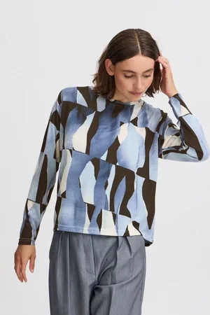B YOUNG Longsleeve BYPIETA AOP CREW - modischer Longsleeve mit Alloverprint - Verkäufer: meinemarkenmode