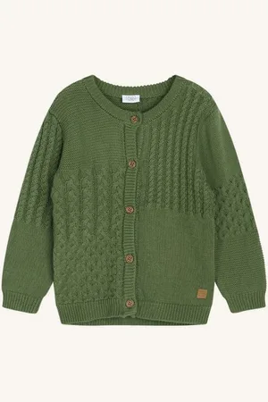 Hust & Claire Jacquardstrickjacke Charli (1-tlg) weicher Bio-Baumwollstrick mit Zopfstrickmuster - Verkäufer: Kiki Kindermode Sweet Kids