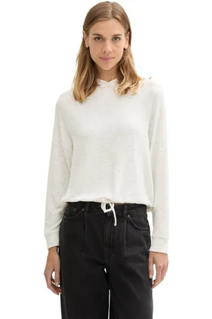 TOM TAILOR Kapuzensweatshirt mit Kordelzug am Saum