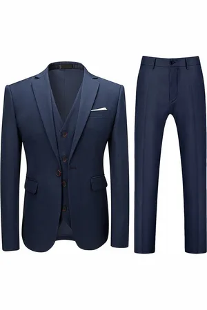 Allthemen Anzug (3 tlg, Sakko & Hose & Weste) Herren Eleganter Businessanzug im Slim Fit - Verkäufer: