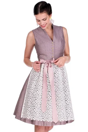 Alpenfee Dirndl Midi Dirndl 2tlg. - AMBRA - puder - Verkäufer: Alpenwahnsinn Tracht & Lifestyle