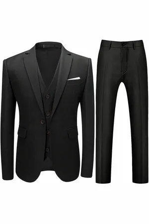 Allthemen Anzug (3 tlg, Sakko & Hose & Weste) Herren Eleganter Businessanzug im Slim Fit - Verkäufer: